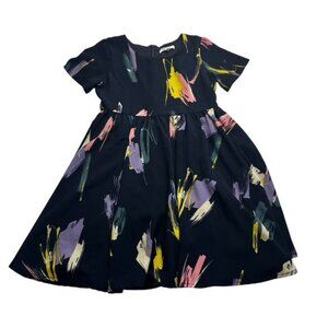 Roolee Kids Navy Brush Stroke Dress Size 5-6T